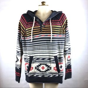 American Eagle Aztec Printed Sweater Medium